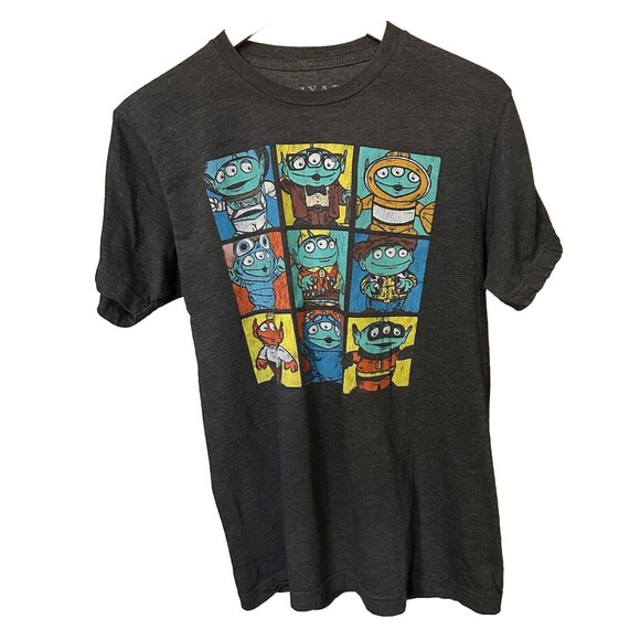 Pixar Toy Story Aliens Remix Shirt Men's Medium Gray Short Sleeve T Shirt - Picture 1 of 6